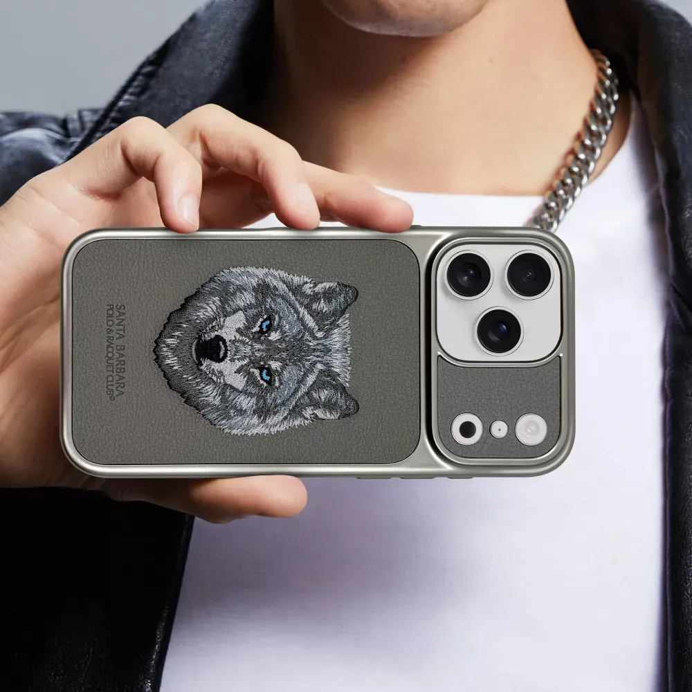 Polo Savanna Leather Case iPhone 17 Pro Max — Wolf - фото 3