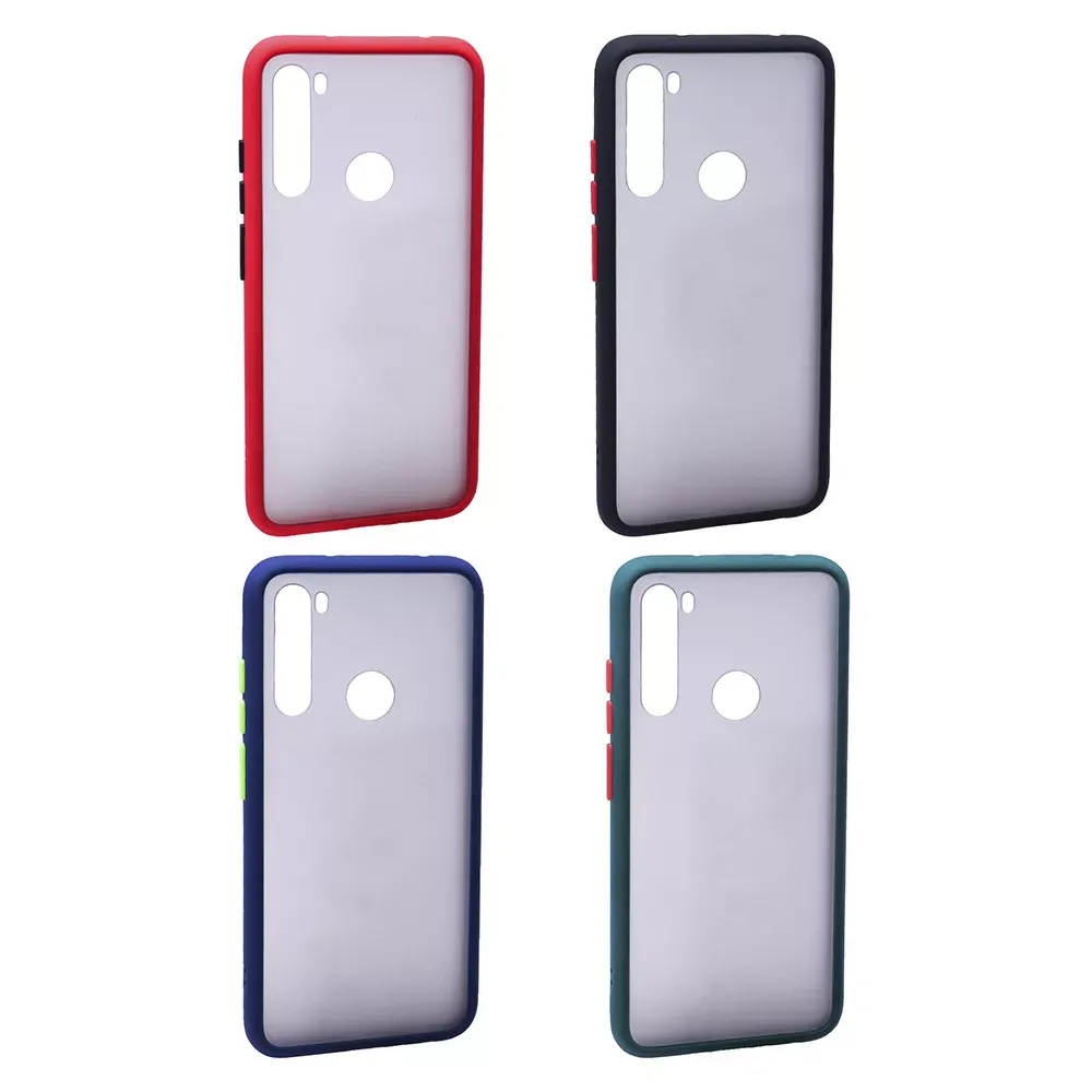 Matte TPU Plastic Case  — Xiaomi Redmi Note 8 — Black - фото 3