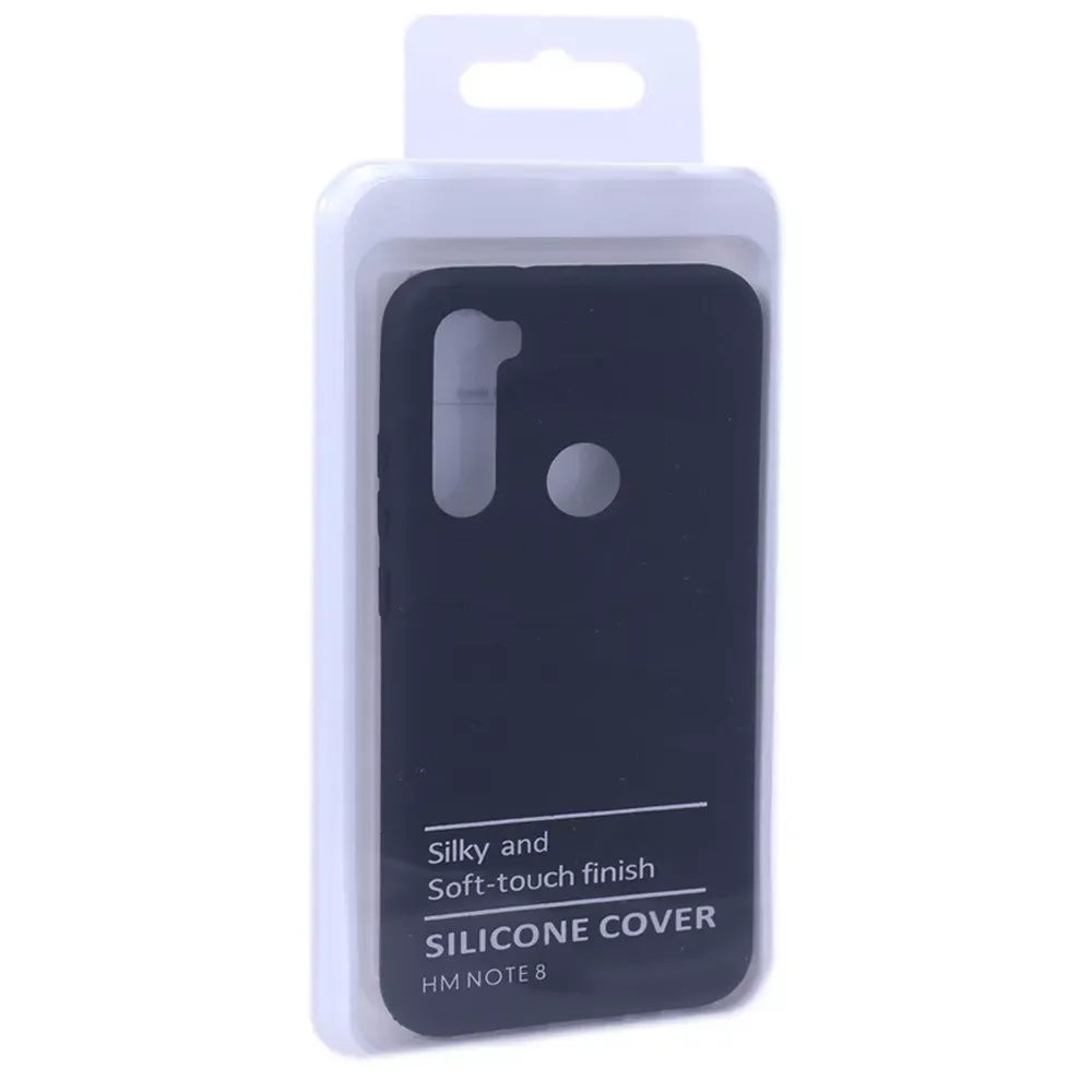 Original Silicone Case Xiaomi Redmi Note 8 — Black - фото 4