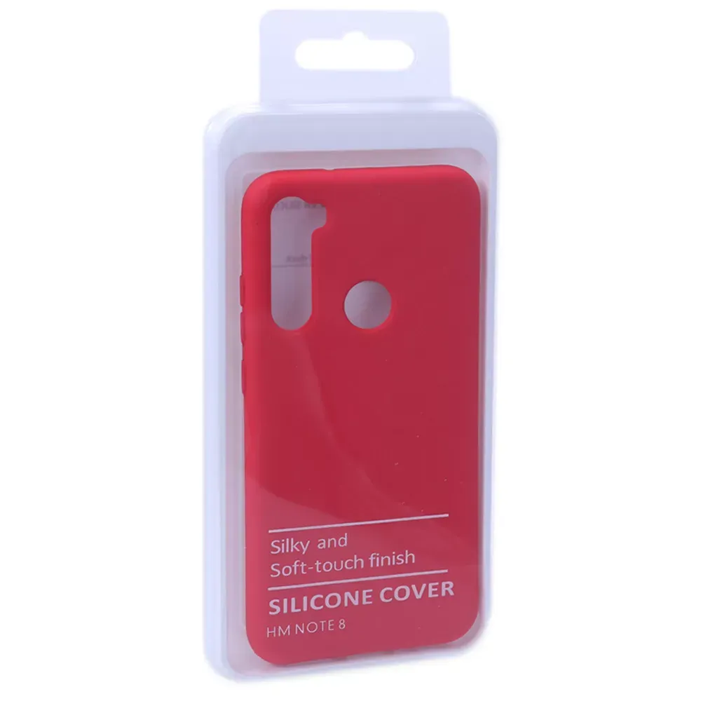 Original Silicone Case Xiaomi Redmi Note 8 — Red - фото 4