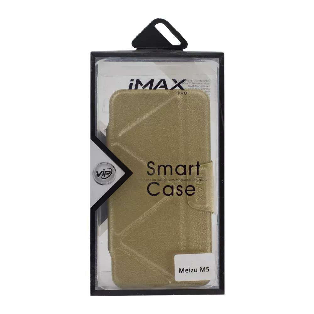Leather Book Case Xiaomi Redmi Note 5A iMax b — Gold - фото 3