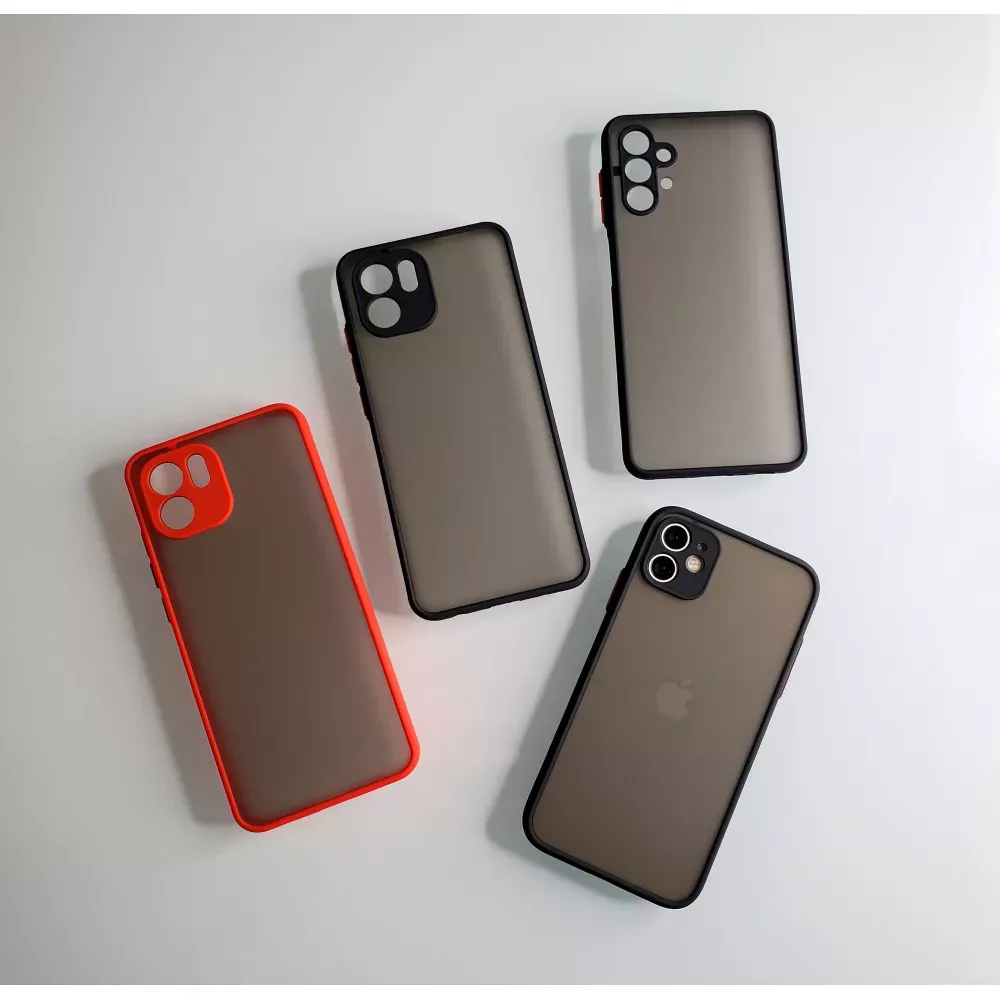 Matte TPU Plastic Case  Xiaomi Redmi 9A — Red - фото 3