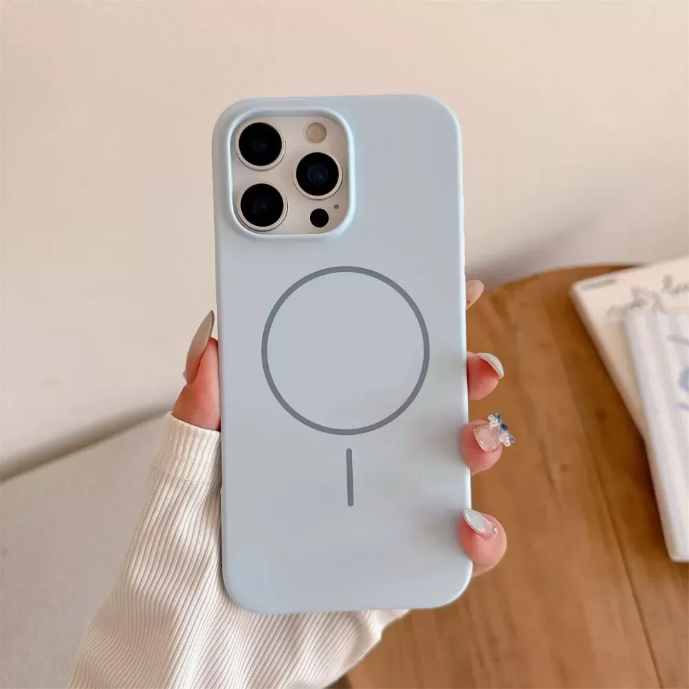 Silicone Case HC with MagSafe — iPhone 17 — Light Purple - фото 7