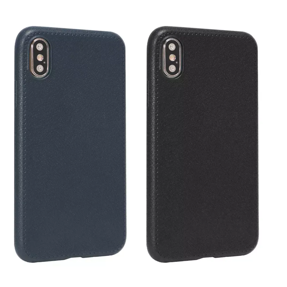 TPU Slim Leather Case Xiaomi Redmi 7 — Black - фото 3