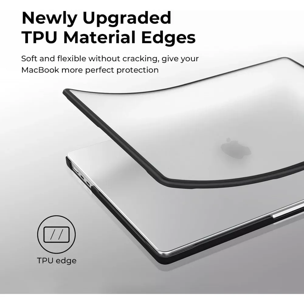 TPU+PC HardShell Case MacBook Pro 14.2" A2442 — Black - фото 3