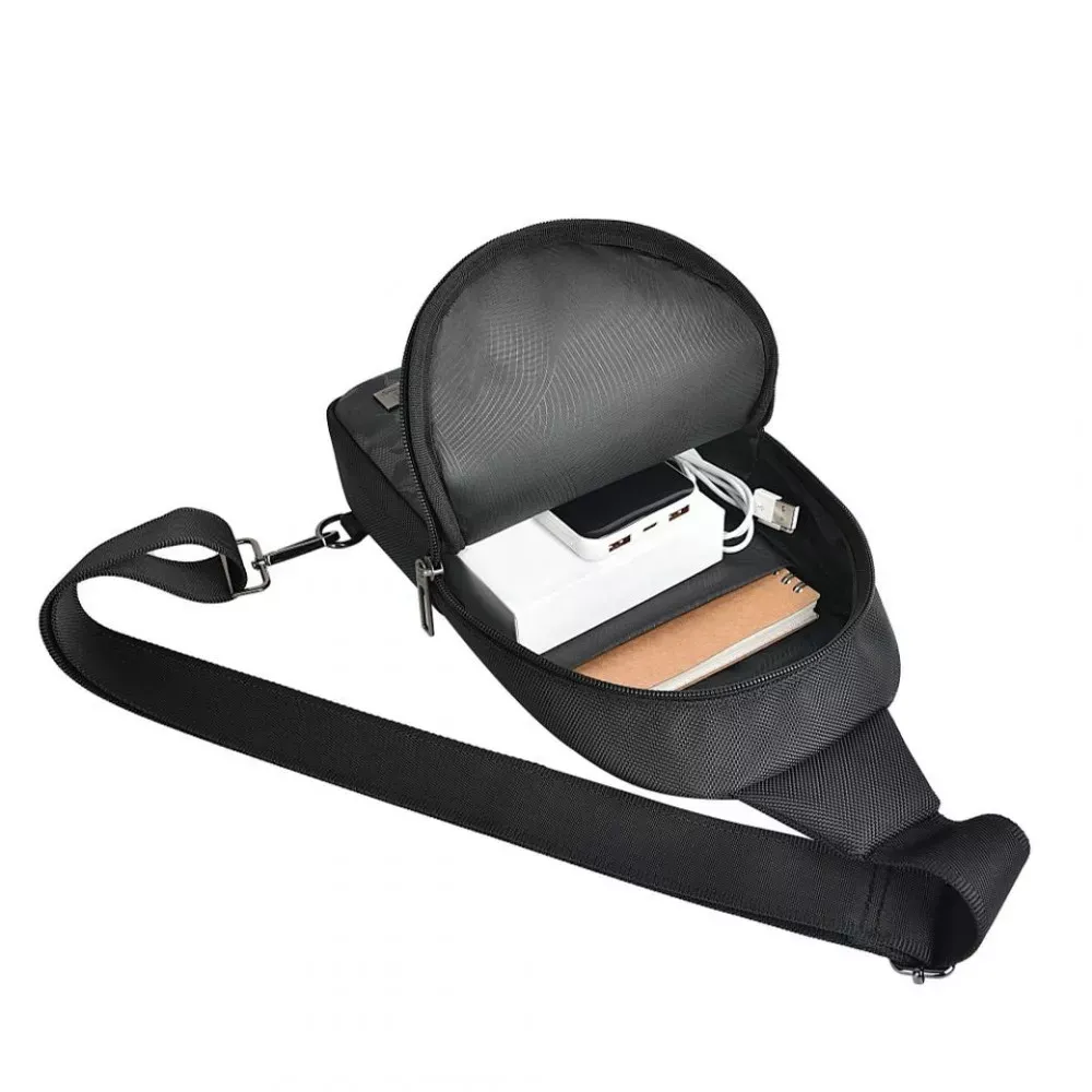 Сумка  WiWU Salem Crossbody Bag — Black - фото 4