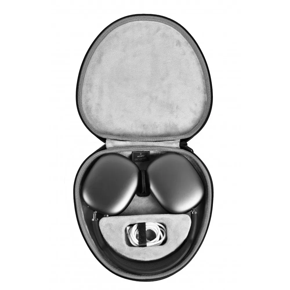Сумка — WiWU Ultrathin Smart Case for Airpods Max — Black — фото 5