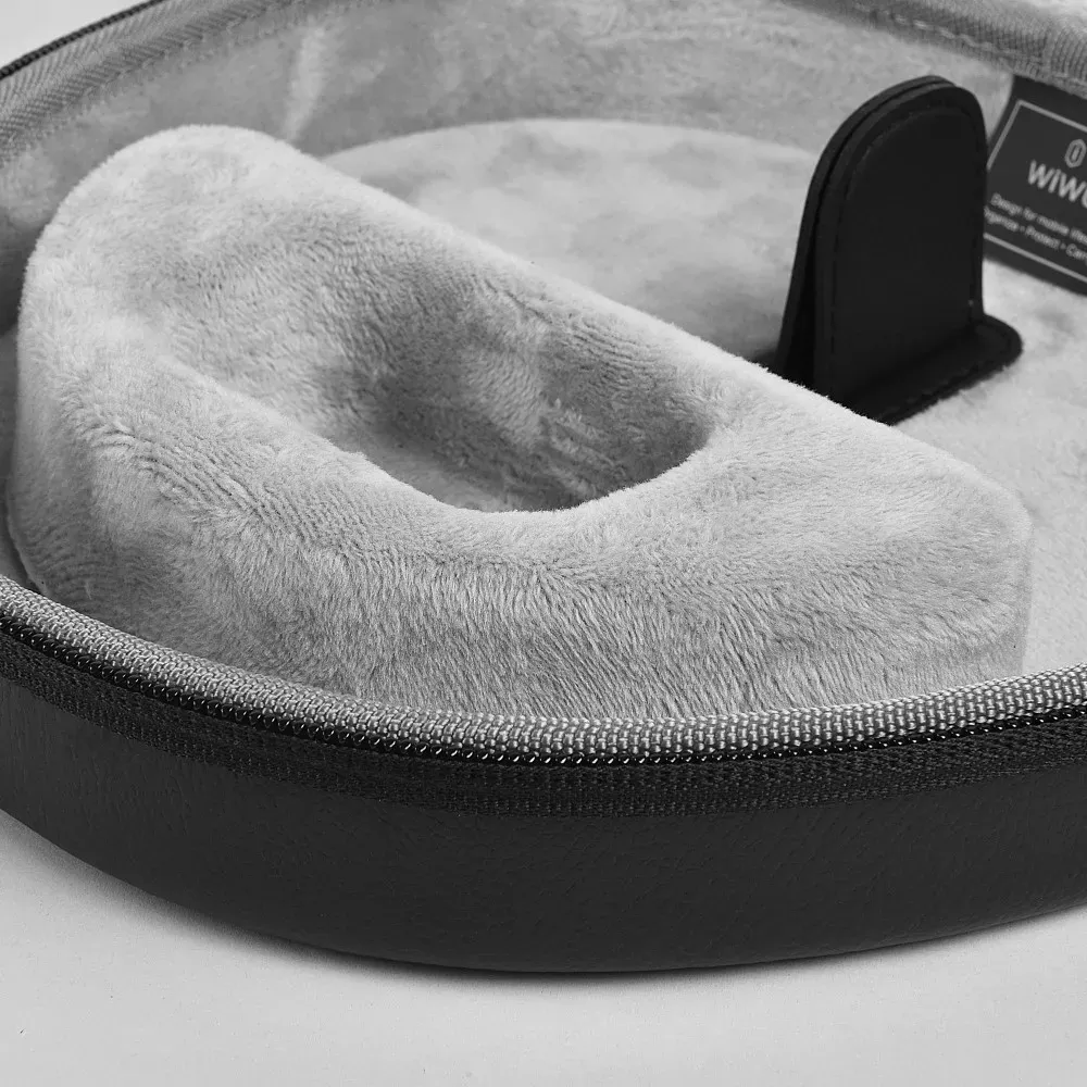 Сумка — WiWU Ultrathin Smart Case for Airpods Max — Black — фото 7