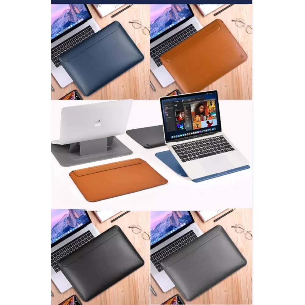 Сумка 13.3 Skin Pro Portable Stand Sleeve Bag — Blue — фото 4