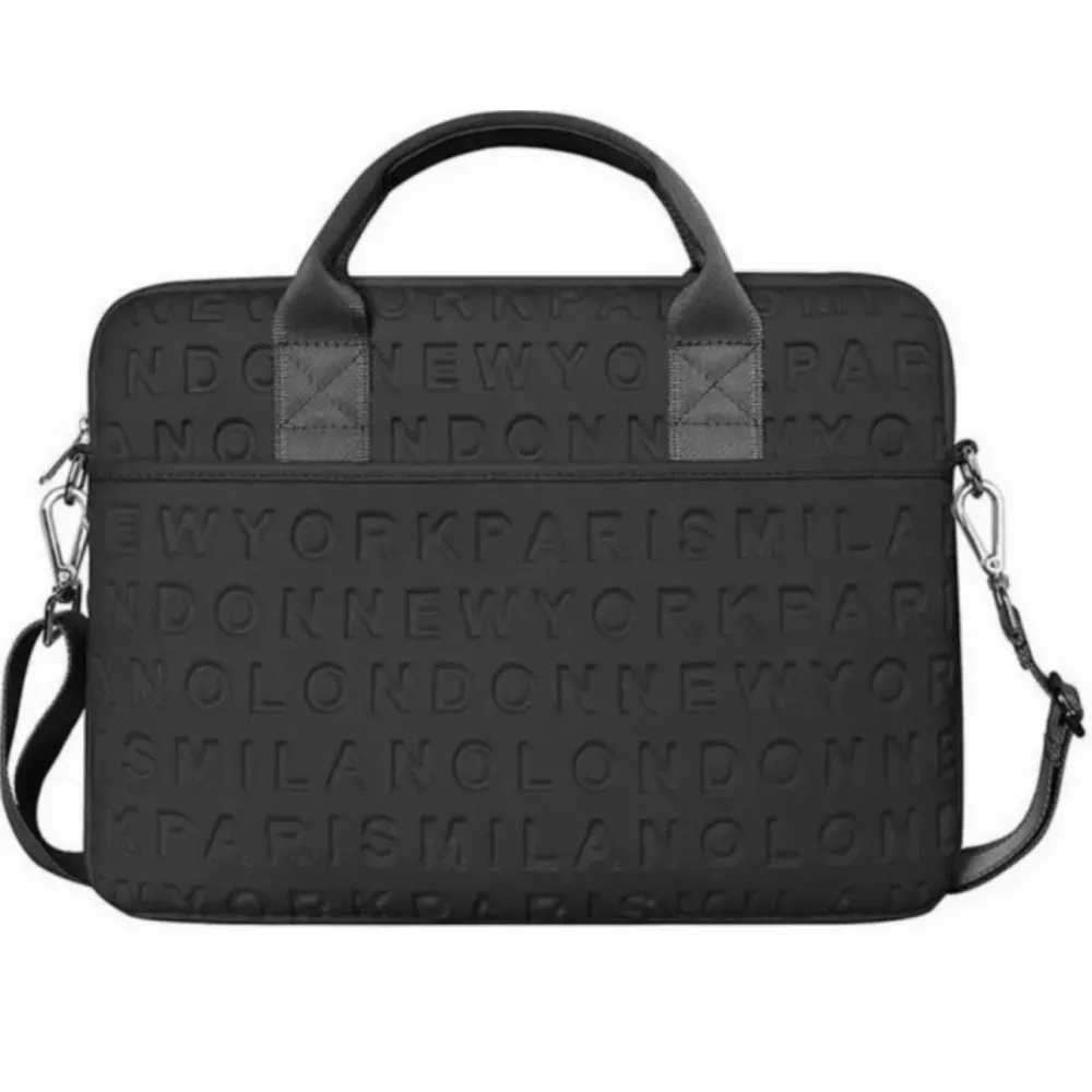 Сумка 15.4'' WiWU Vogue Laptop Slim Bag (with strap) — Black — Wiwu