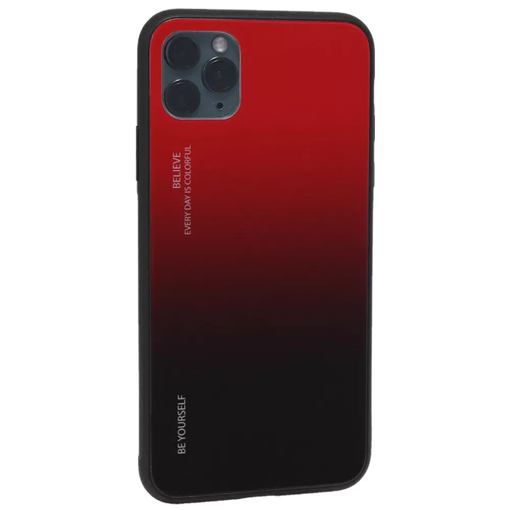 Gradient Glass Case iPhone 11 Pro Max — Red — Различные Apple iPhone 11 Pro Max