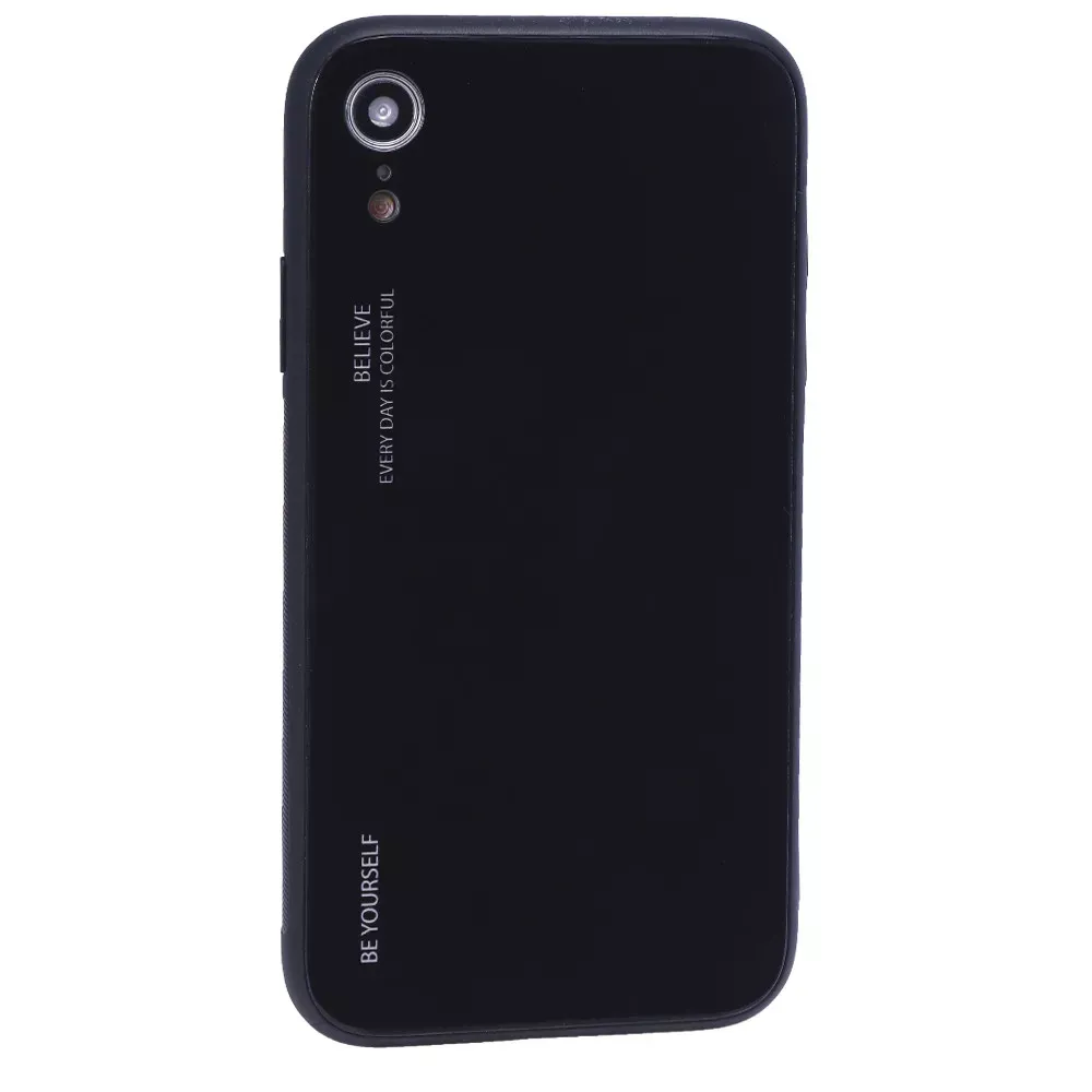 Gradient Glass Case iPhone Xr — Black — Различные Apple iPhone Xr