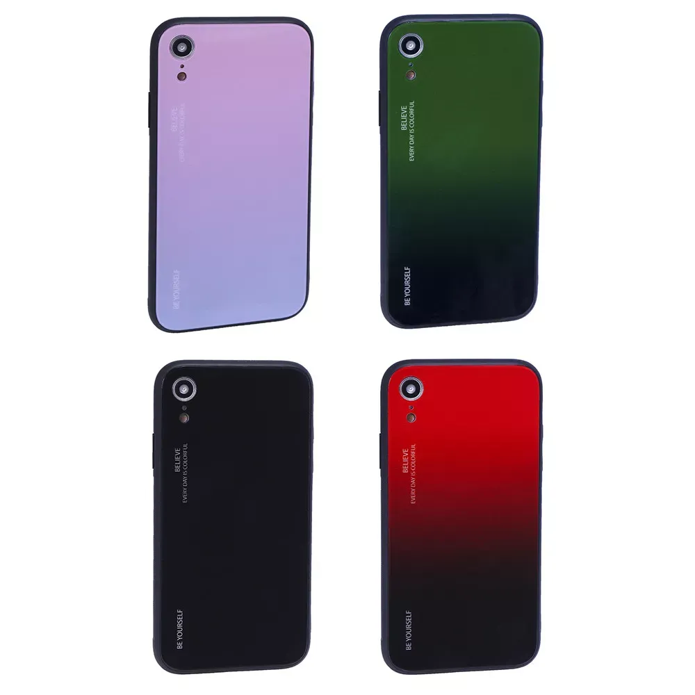 Gradient Glass Case iPhone Xr — Powder - фото 3