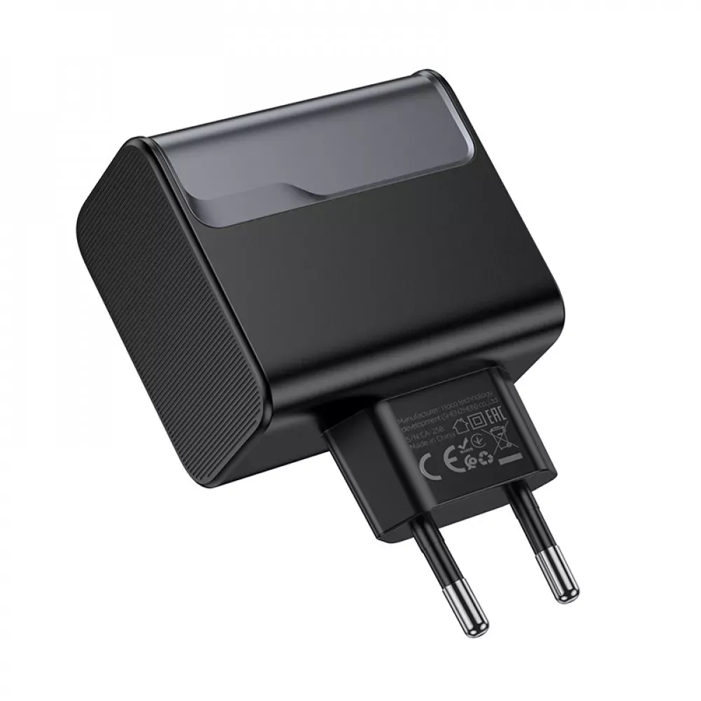 Home Charger 70W 2PD QC 3.0 Hoco CS75A — Black - фото 6
