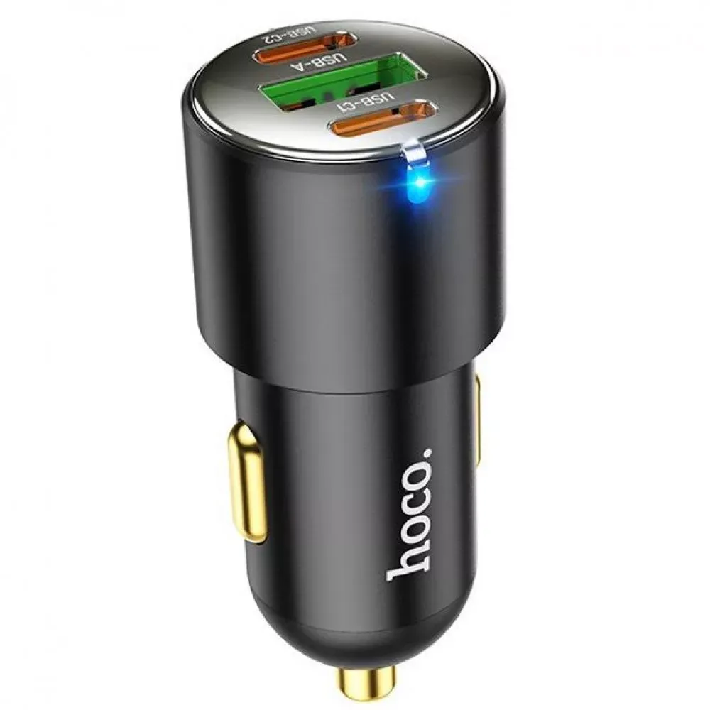 Car Charger Hoco NZ6 PD45W 3-port(2C1A) car charger — Hoco