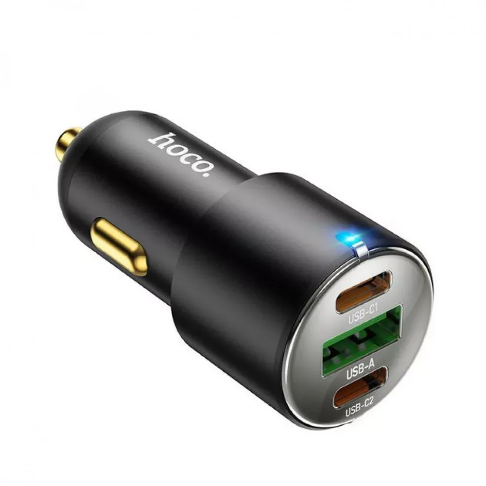 Car Charger Hoco NZ6 PD45W 3-port(2C1A) car charger - фото 4