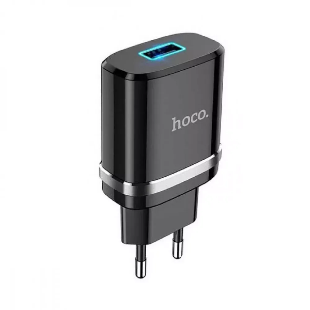 Home Charger 2.4A 1U Hoco N1 — Black — Hoco