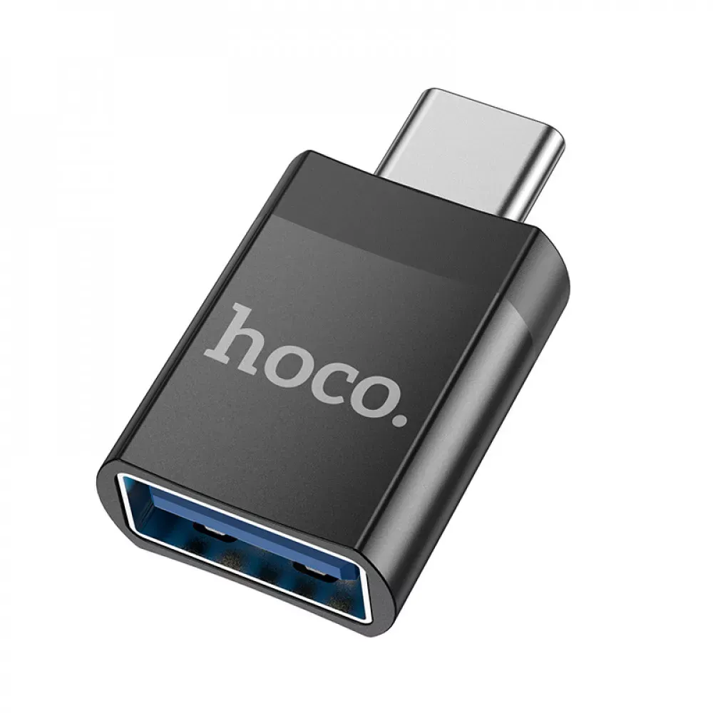 Adapter OTG USB C To USB — Hoco UA17  016 — Black — Hoco