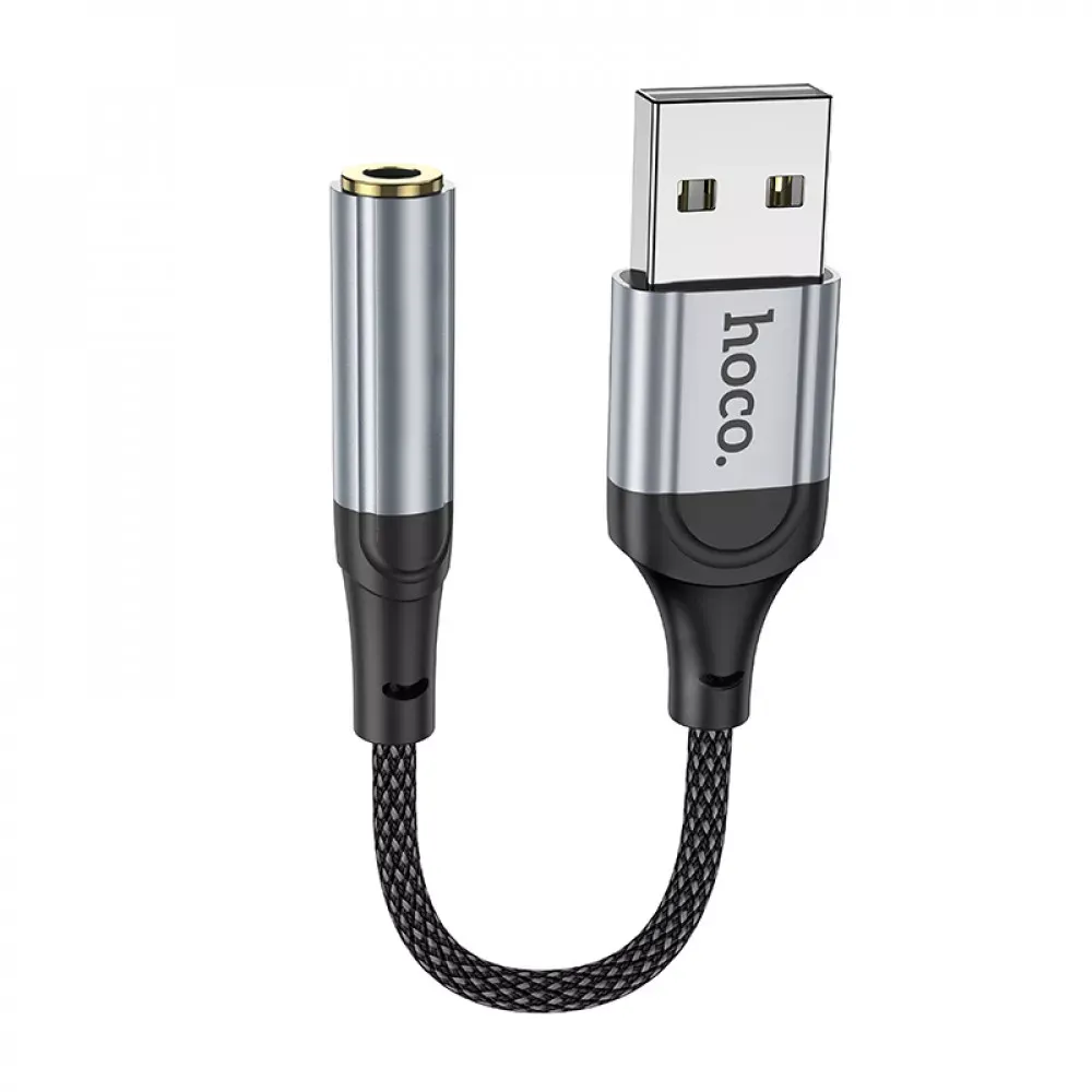 Adapter USB A To 3.5 Hoco LS36 — Black - фото 4