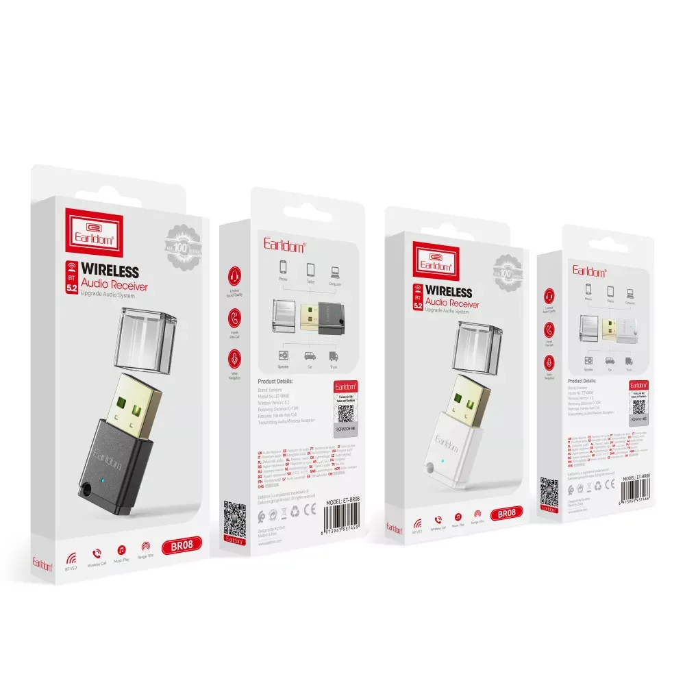Bluetooth Audio Receiver — Earldom ET-BR08 - фото 3