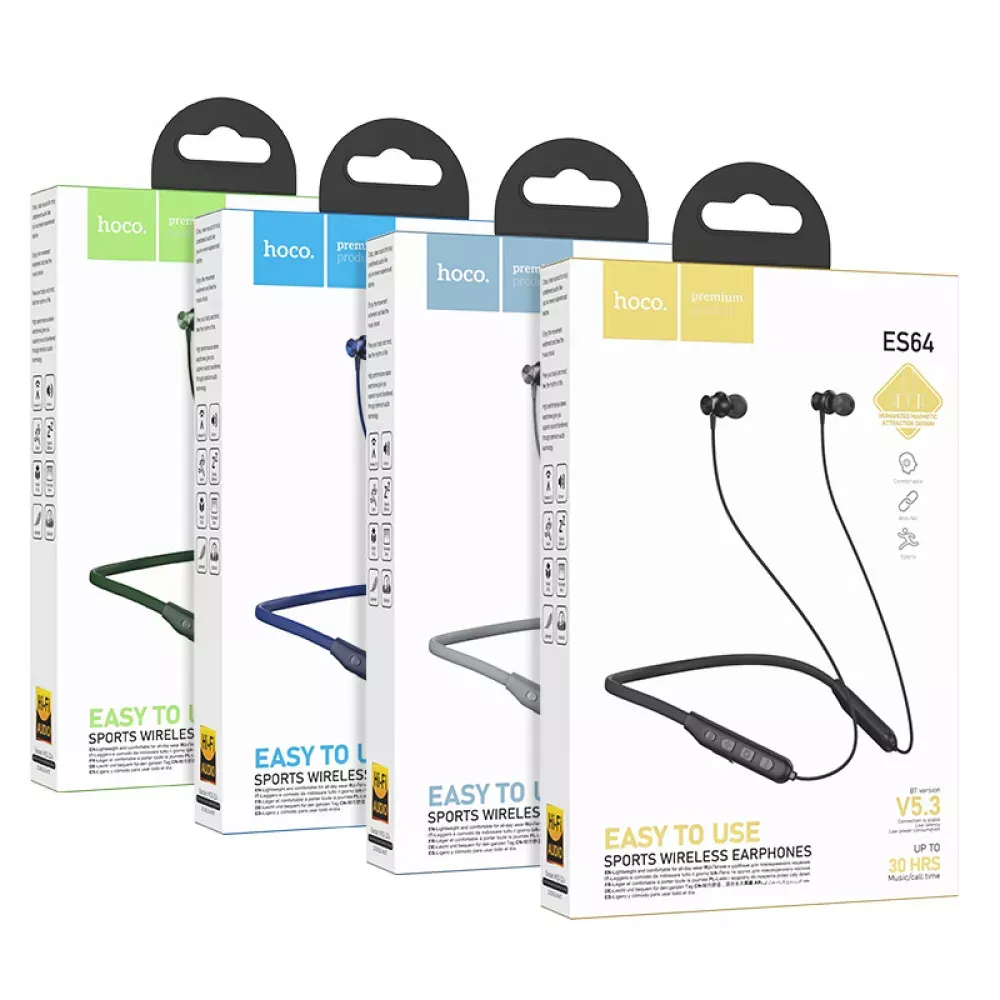 Bluetooth Earphones Hoco ES64 — Black - фото 4