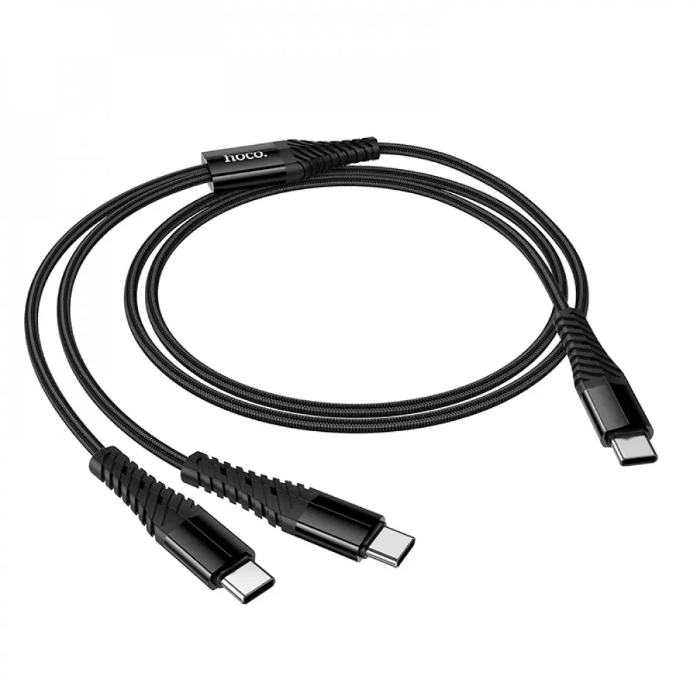 Cable 2 in 1 ( C , C ) 2.4A (1.2m) Hoco X123 - фото 5