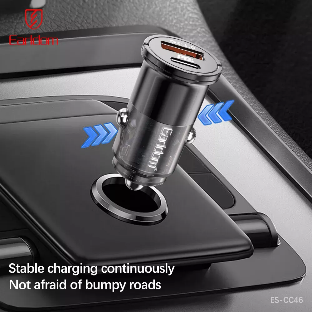 Car Charger 2.4A 1U 1C Earldom ES-CC46 - фото 5