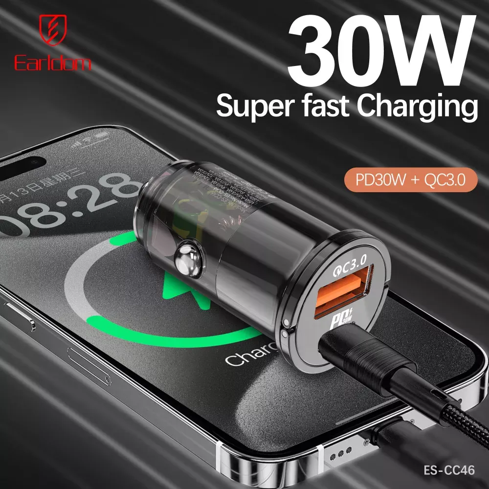 Car Charger 2.4A 1U 1C Earldom ES-CC46 - фото 7