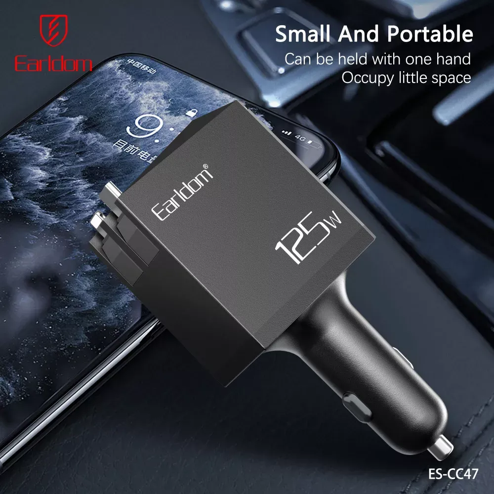 Car Charger 2.4A 1U 1C Earldom ES-CC47 - фото 8