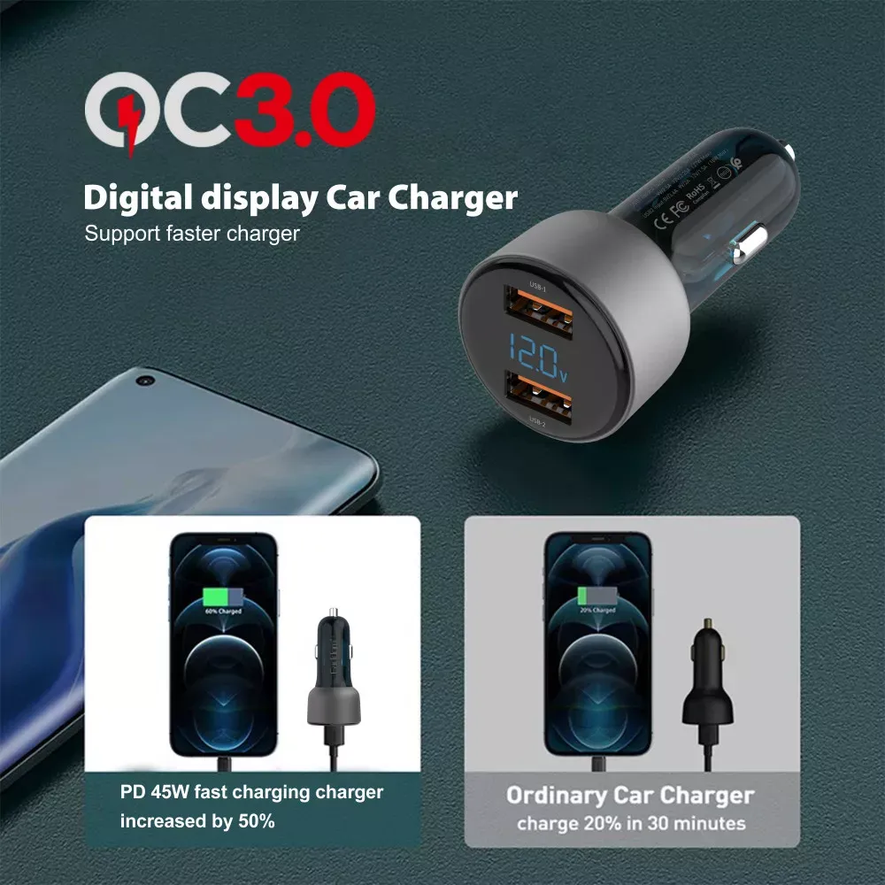 Car Charger 2.4A 2U Earldom ES-CC9 - фото 4