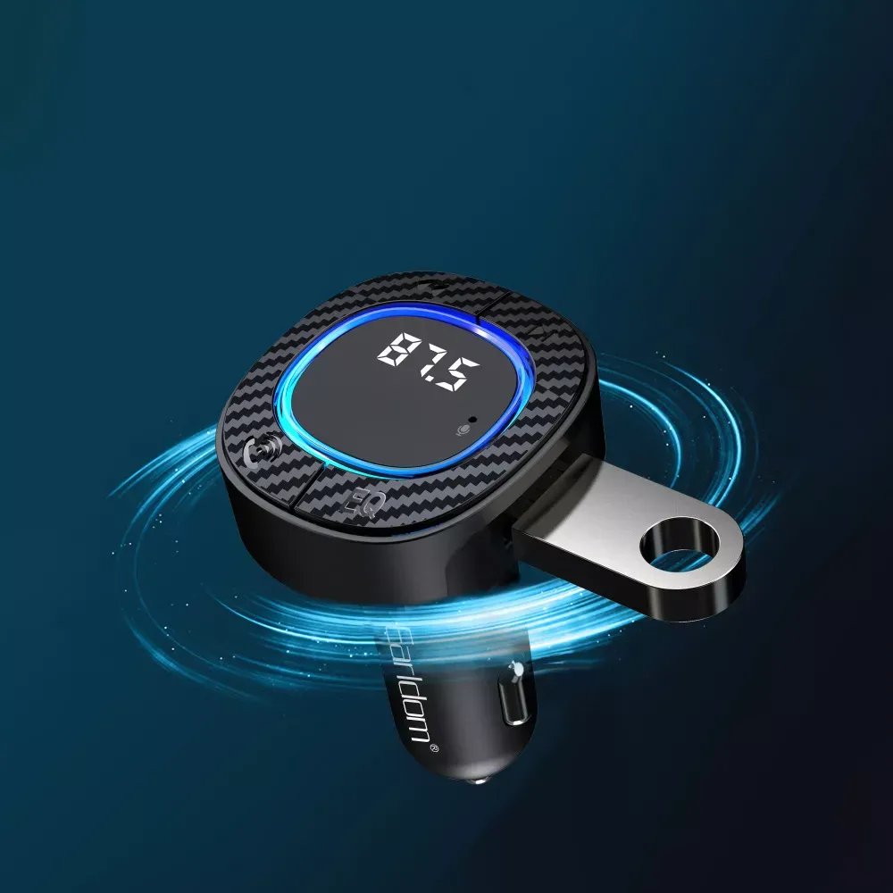 Fm Modulator MP3 Car Charger 3.0A 1U 1C Earldom ET-M106 — фото 5