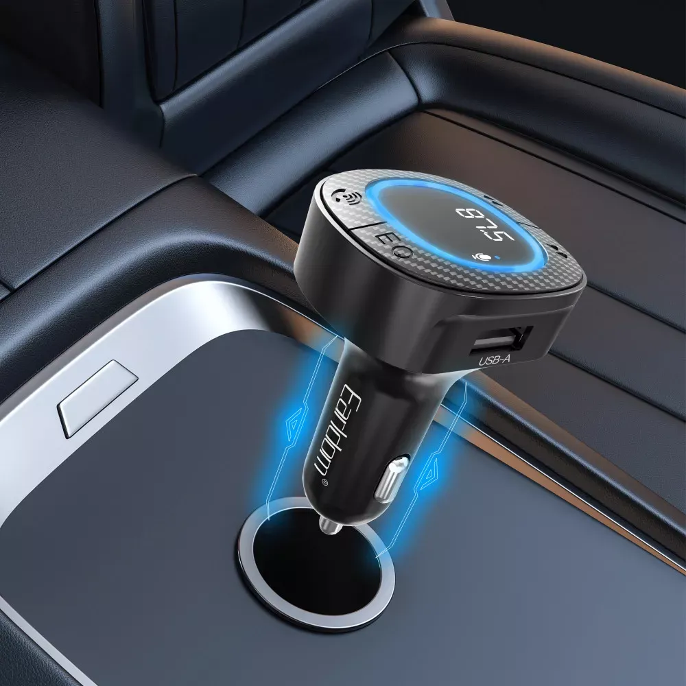 Fm Modulator MP3 Car Charger 3.0A 1U 1C Earldom ET-M106 — фото 8