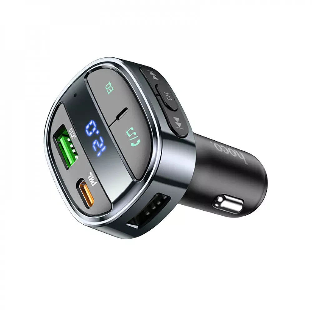 Fm Transmitter MP3 | Car Charger | 3.0A | PD30W | 1U — Hoco E70 — magic night - фото 5
