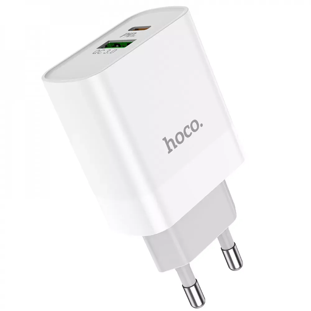 Home Charger 20W PD QC3.0 Hoco C80A — White - фото 11