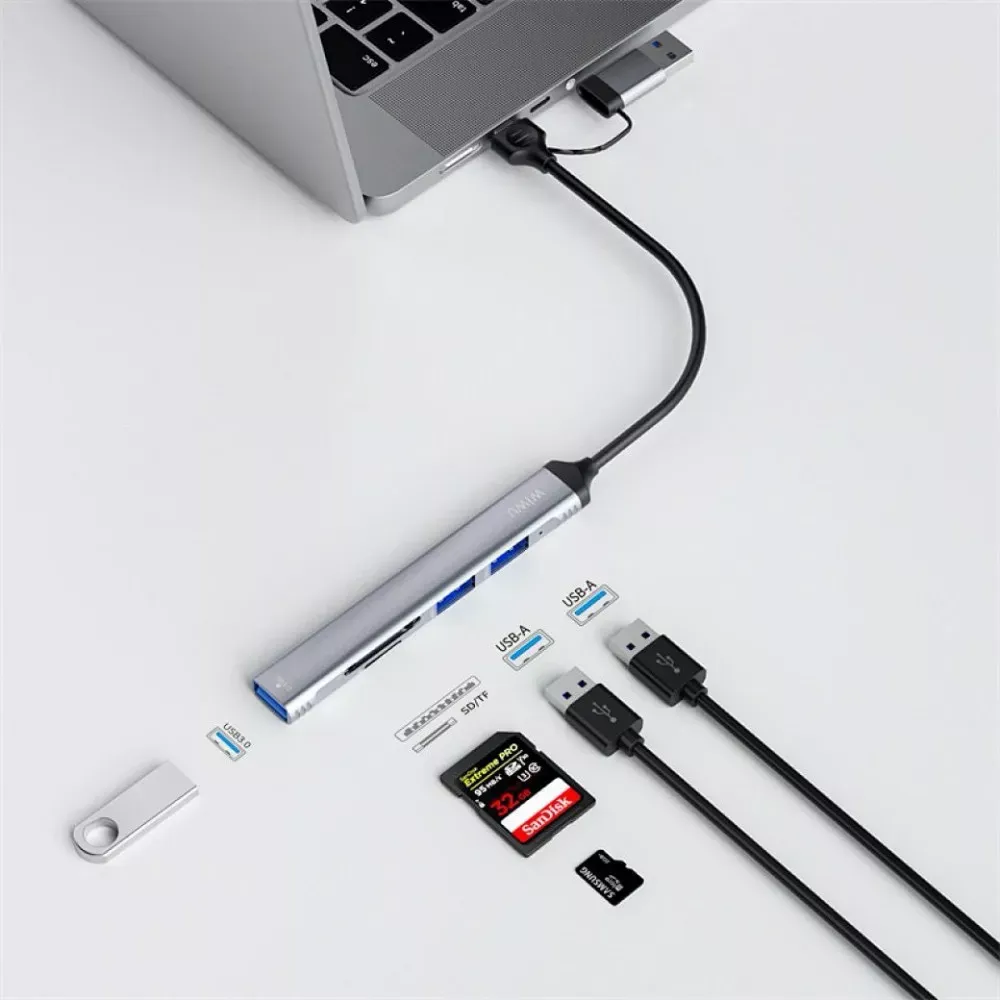 HUB USB C 5 in 1 — WiWU ZOLO Wi-HB003 — фото 5