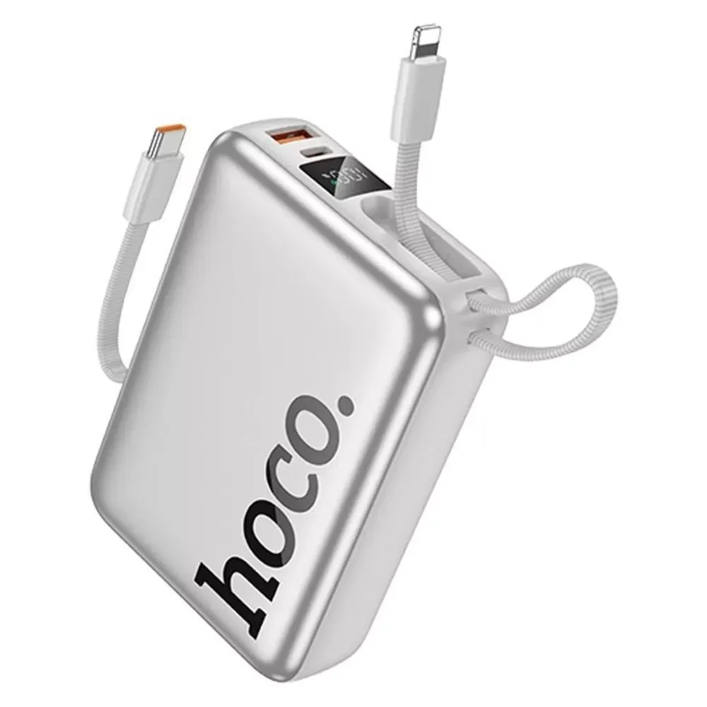 Power Bank 20000 mAh | 22.5W+PD20W — Hoco Q39 — Silver - фото 5
