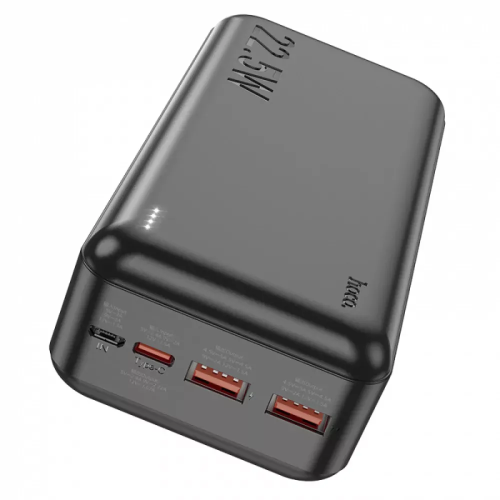 Power Bank 30000 mAh | 22.5W — Hoco J101B — Black — фото 4