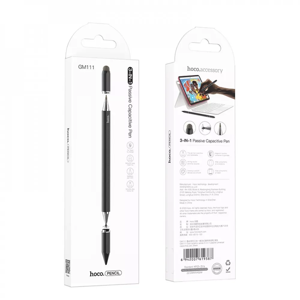Stylus Pen Hoco GM111 — Black - фото 3