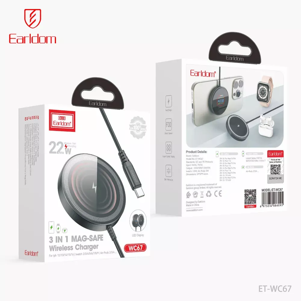 Wireless Charger — Earldom ET-WC67 - фото 3