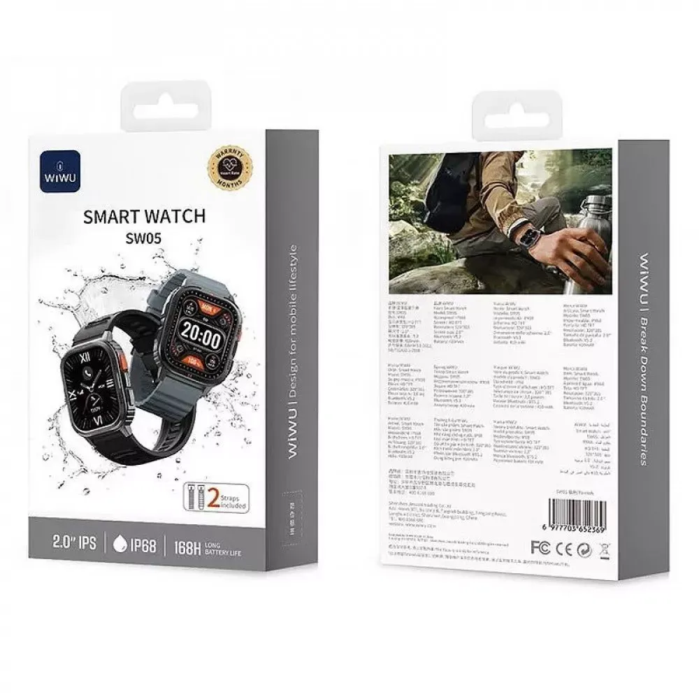 Wiwu SW05 Smart watch  — Black - фото 3