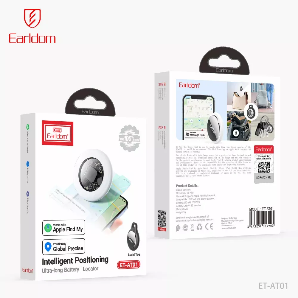 Брелок AirTag Earldom ET-AT01 GPS Tracker - фото 3