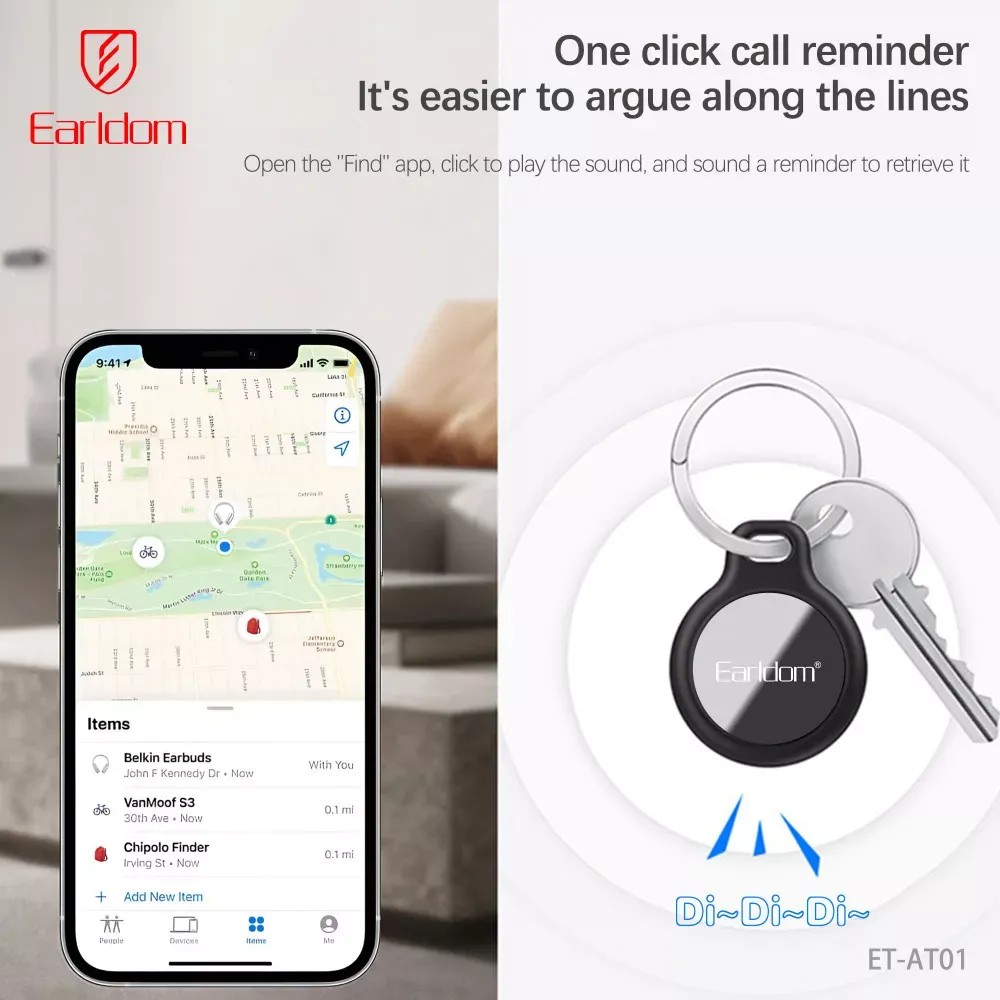Брелок AirTag Earldom ET-AT01 GPS Tracker - фото 6
