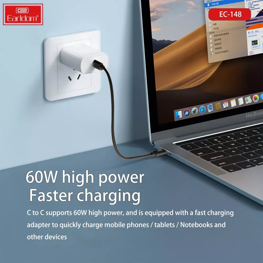 Кабель 3 in 1 ( L , M , С ) 2A (1m) — Earldom EC-148 - фото 5