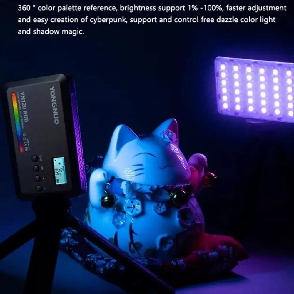 Накамерный видеосвет LED RGB — Yongnuo YN120RGB - фото 6