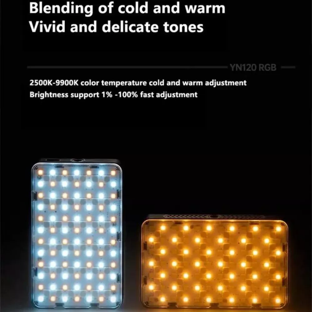 Накамерный видеосвет LED RGB — Yongnuo YN120RGB - фото 7