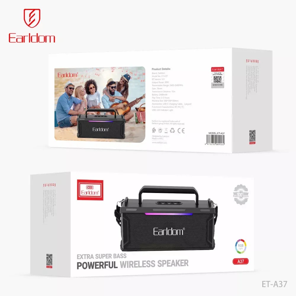 Портативна колонка Earldom ET-A37 - фото 3
