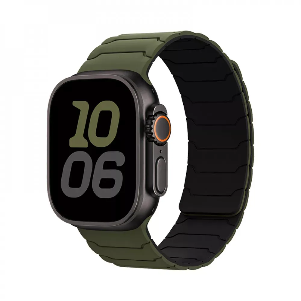 Ремінець Hoco WA39 Apple Watch 38 mm 40 mm 41 mm — Armygreen & Black — Hoco Apple Watch Series 7 41 mm, Apple Watch Series 3 38 mm, Apple Watch Series 4 40 mm