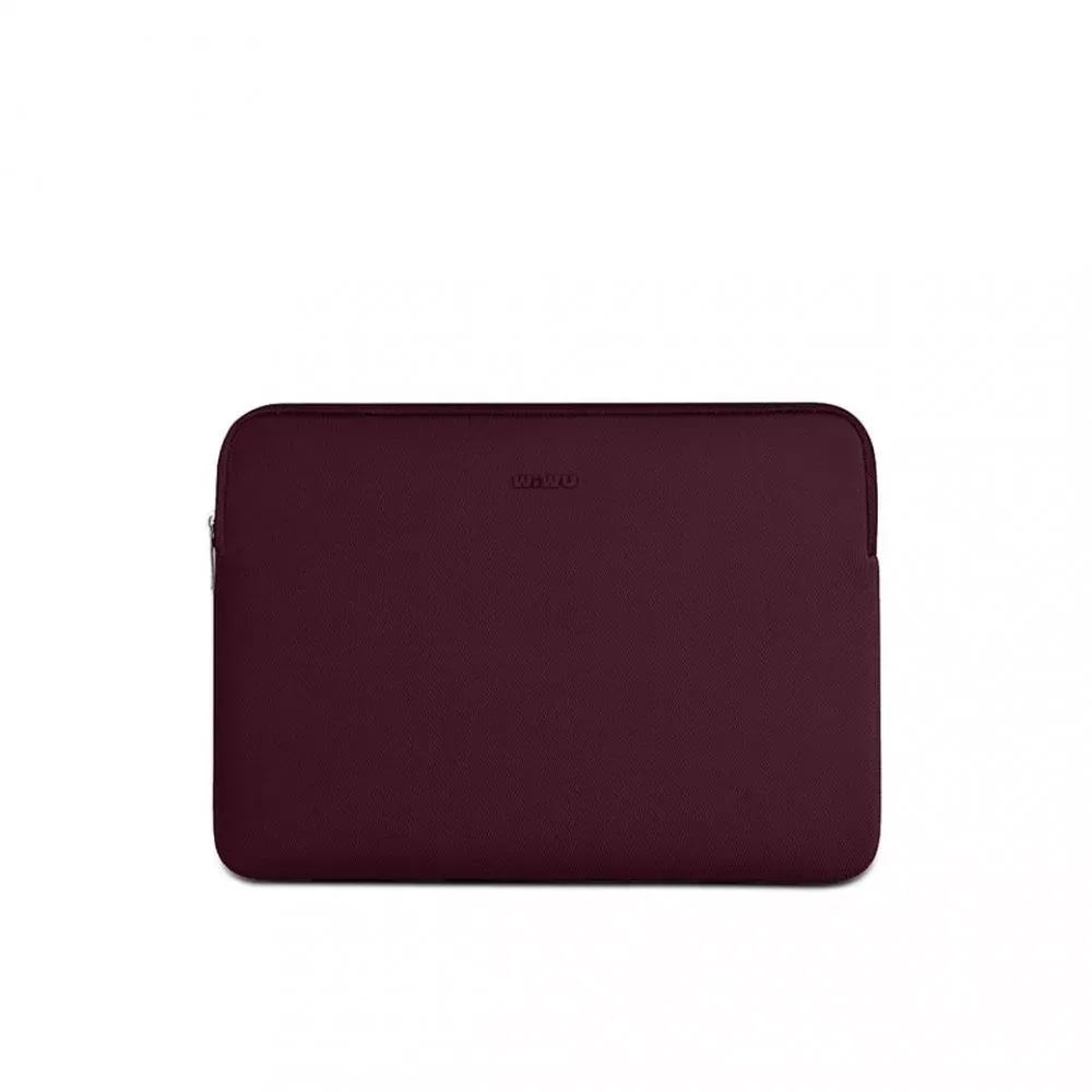 Сумка 13'' — WiWU Skin Zero Sleeve  — Burgundy Red