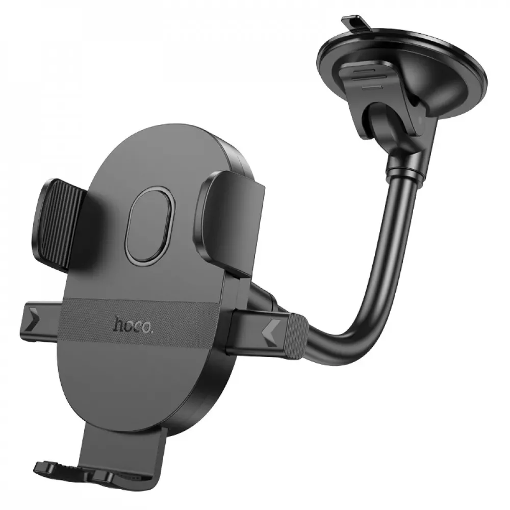 Car Holder Hoco H20 Mighty one-button (windshield) — Black - фото 4