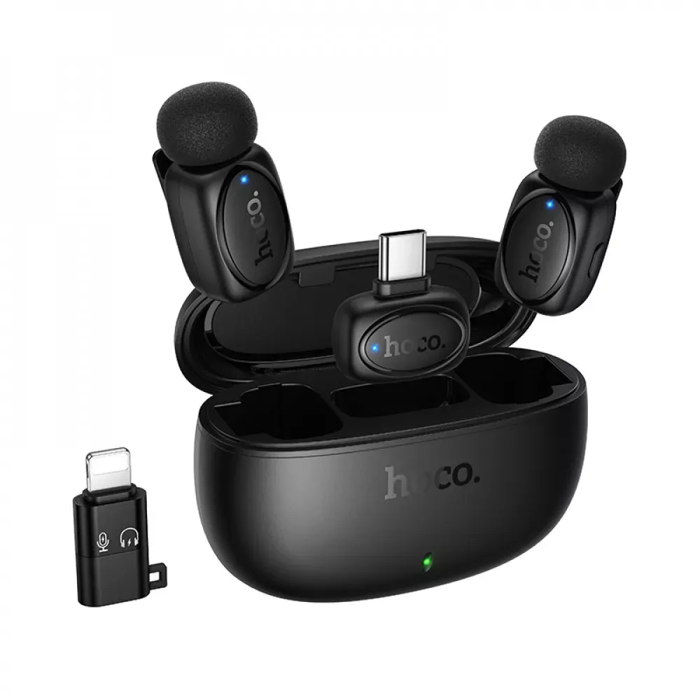 Wireless Digital Microphone Hoco L19 (iP/Type-C) — Hoco